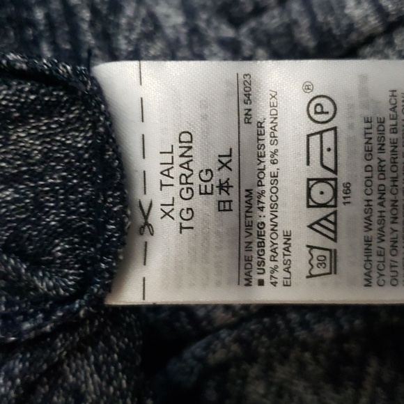 NWT Gap Softspun Navy Marled Joggers Sz XL Tall - Picture 6 of 12